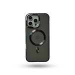 Black Magnetic MagSafe Anti-Yellow Transparent Case Crystal Clear Protection.