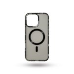 Black Magnetic MagSafe Anti-Yellow Transparent Case Crystal Clear Protection. - Image 2