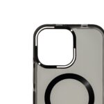 Black Magnetic MagSafe Anti-Yellow Transparent Case Crystal Clear Protection. - Image 4