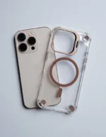 Luxury Anti-Yellow Transparent MagSafe Case with HD Camera Lens Protection - Image 2