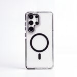 Crystal Clear Kickstand MagSafe Case-Samsung